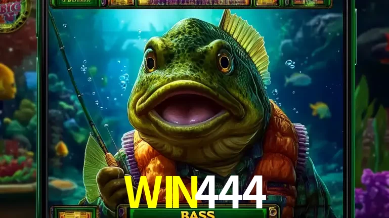 Personagem de peixe pescador do popular jogo de slot com tema de pescaria, uma das emocionantes opções de caça-níqueis para jogar e ganhar no cassino WIN444.